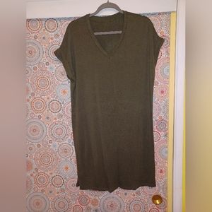 V-neck polo dress